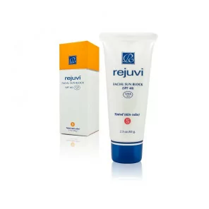 Солнцезащитный крем для лица (телесный) - Rejuvi s Facial Sun Block Tinted SPF40 (65г)
