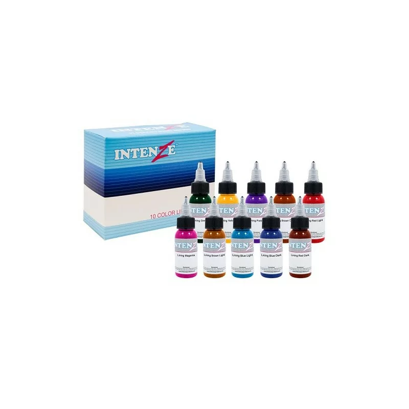 Intenze Ink Color Lining Series Collection 30 ml 10 piece