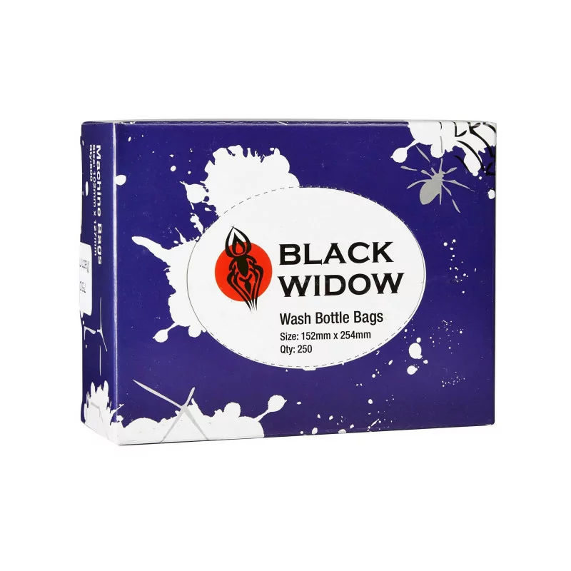 Black Widow Waschflaschenbeutel 152x254mm 250 Stk
