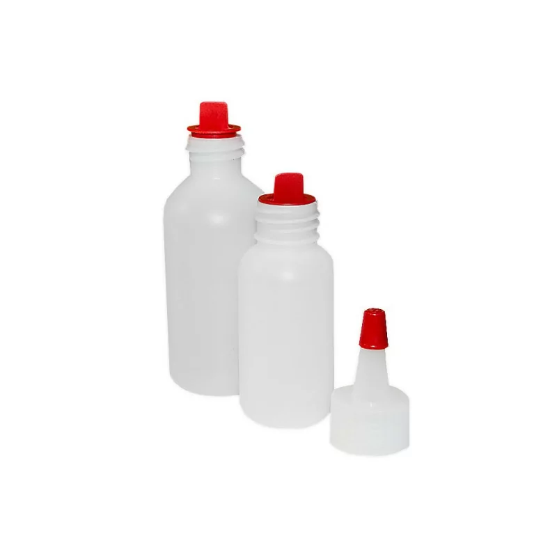 Plastikflasche – mit zwei Verschlüssen (30 – 60 ml)