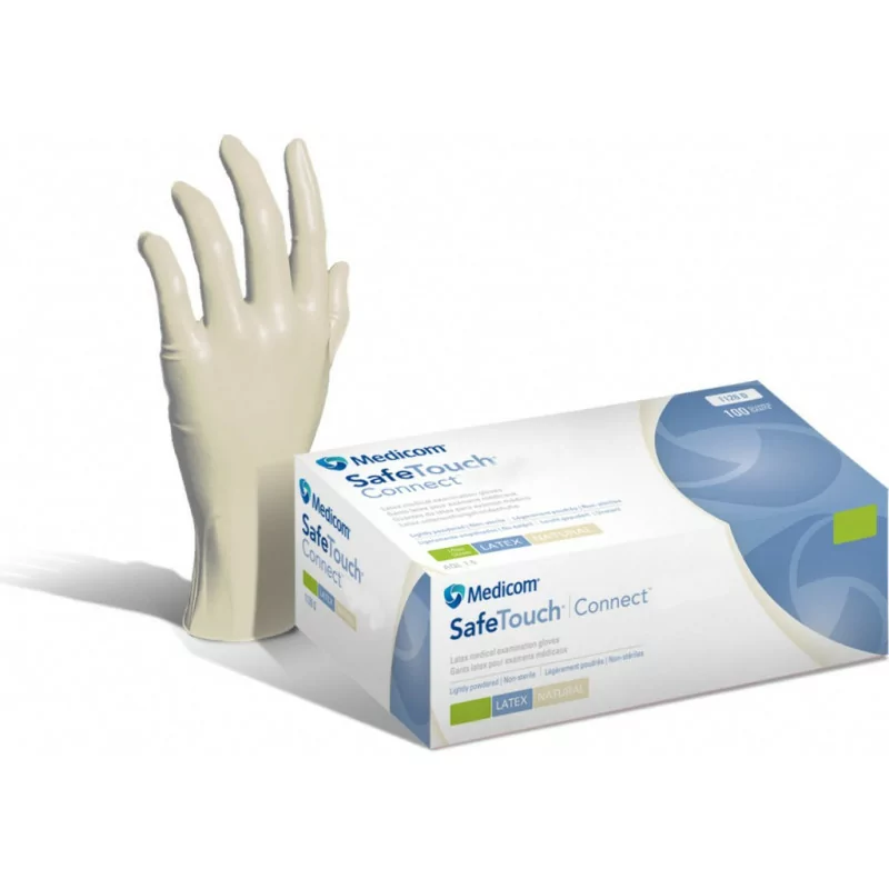 MEDICOM Safe Touch Connect Vitals Латексные перчатки (S/M/L)