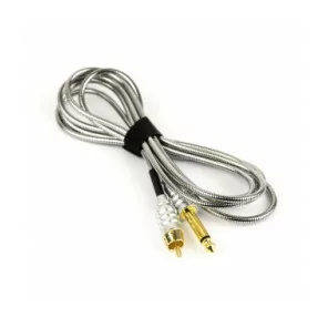 Плетеный кабель RCA Titan Style 2 м (Серебряный цвет)