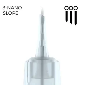 Nano Slope (0,25mm) - Hairstrokes, Eyebrow shading techniques, Eyeliner, eyelash enhancement, Eyeshadow, Lip Contour, Areola