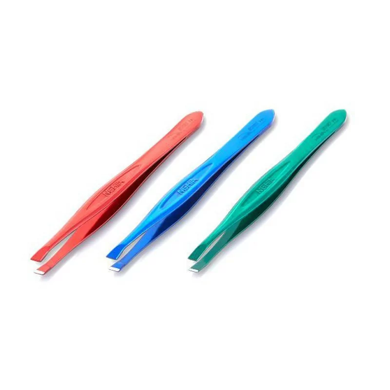 NGHIA Export Tweezers T-01 (Green, Blue, Brown, Red)