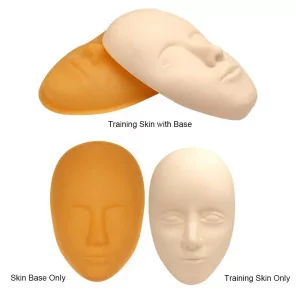 3D Gummi-Kopfmaske mit offenen Augen