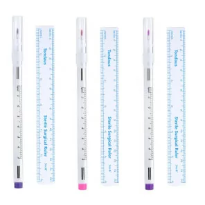 Tondaus Surgical Skin Marker 1.00mm With Ruler (Purple/Blue/Pink)