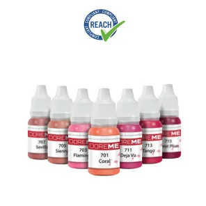 DOREME permanentā kosmētikas lūpu pigmenti (organiskās krāsas) REACH 2022