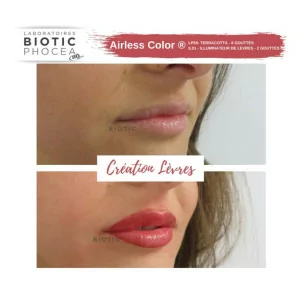 Biotic Phocea Airless Lip Pigments before and after