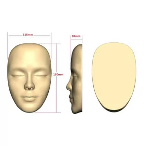 3D reālistiska silikona seja praksei