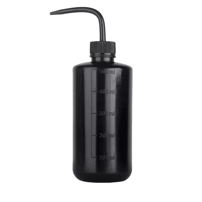 Black Plastic Wash Bottle (500ml)