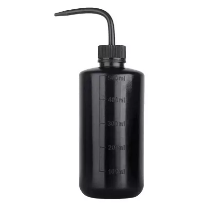 Schwarze Plastikwaschflasche (500 ml)
