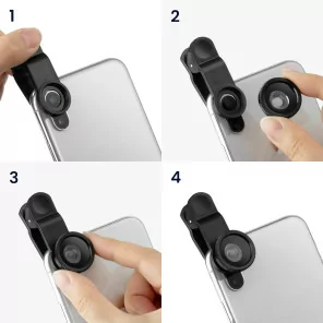 Smartphone Kameraobjektive 3 in 1