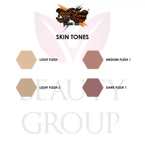 Skin Tone Pigments By World Famous Ink (30ml) REACH Approved